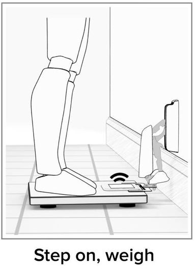 Step on, weigh