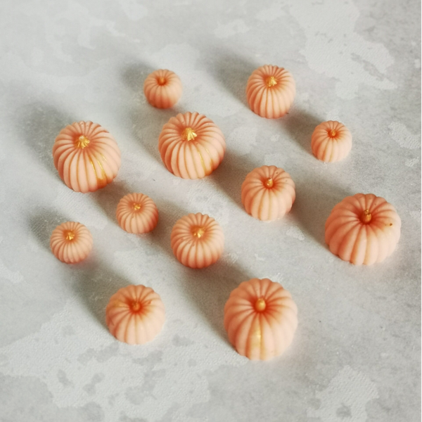 Fondants solides parfumés Champs de Citrouille orangé pastel