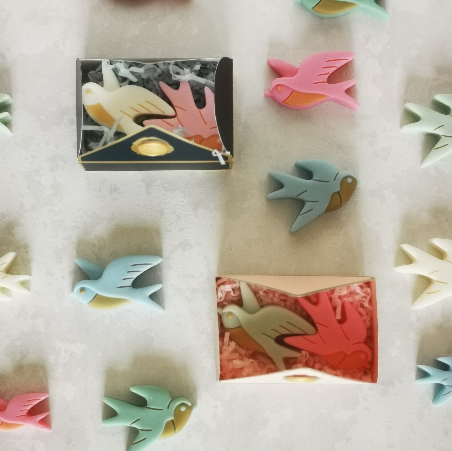 Fondants solides parfumés 2 grands oiseaux