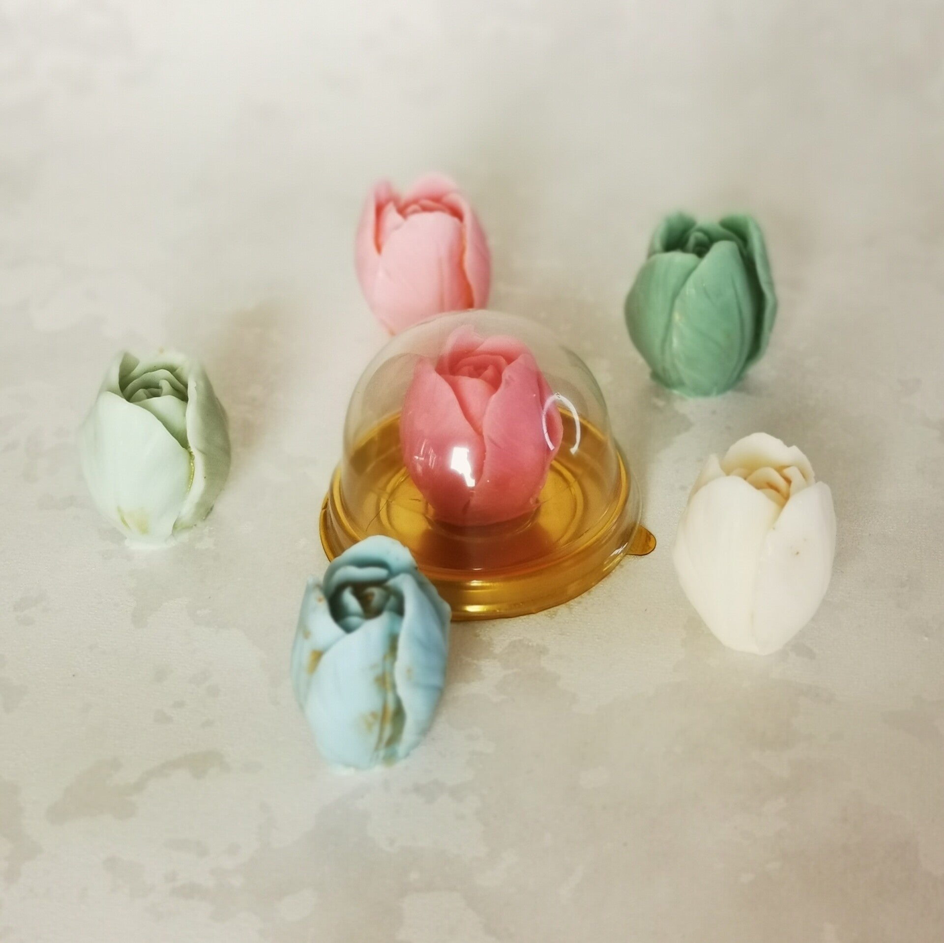 Fondants solides parfumés  1 petite tulipe courte