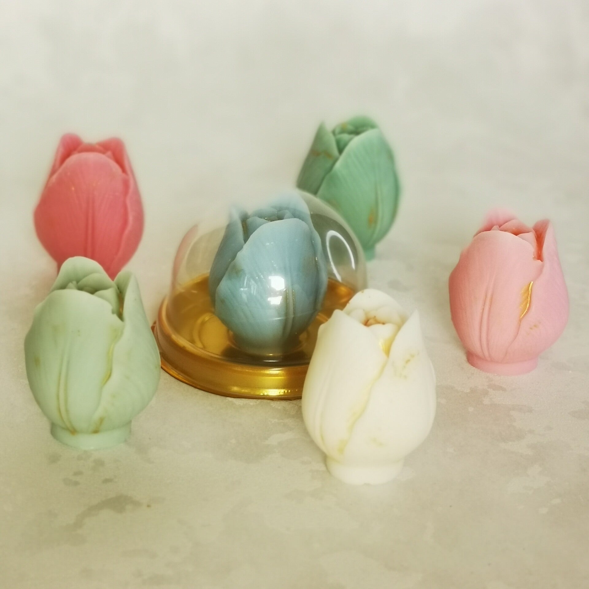 Fondants solides parfumés 1 petite tulipe longue
