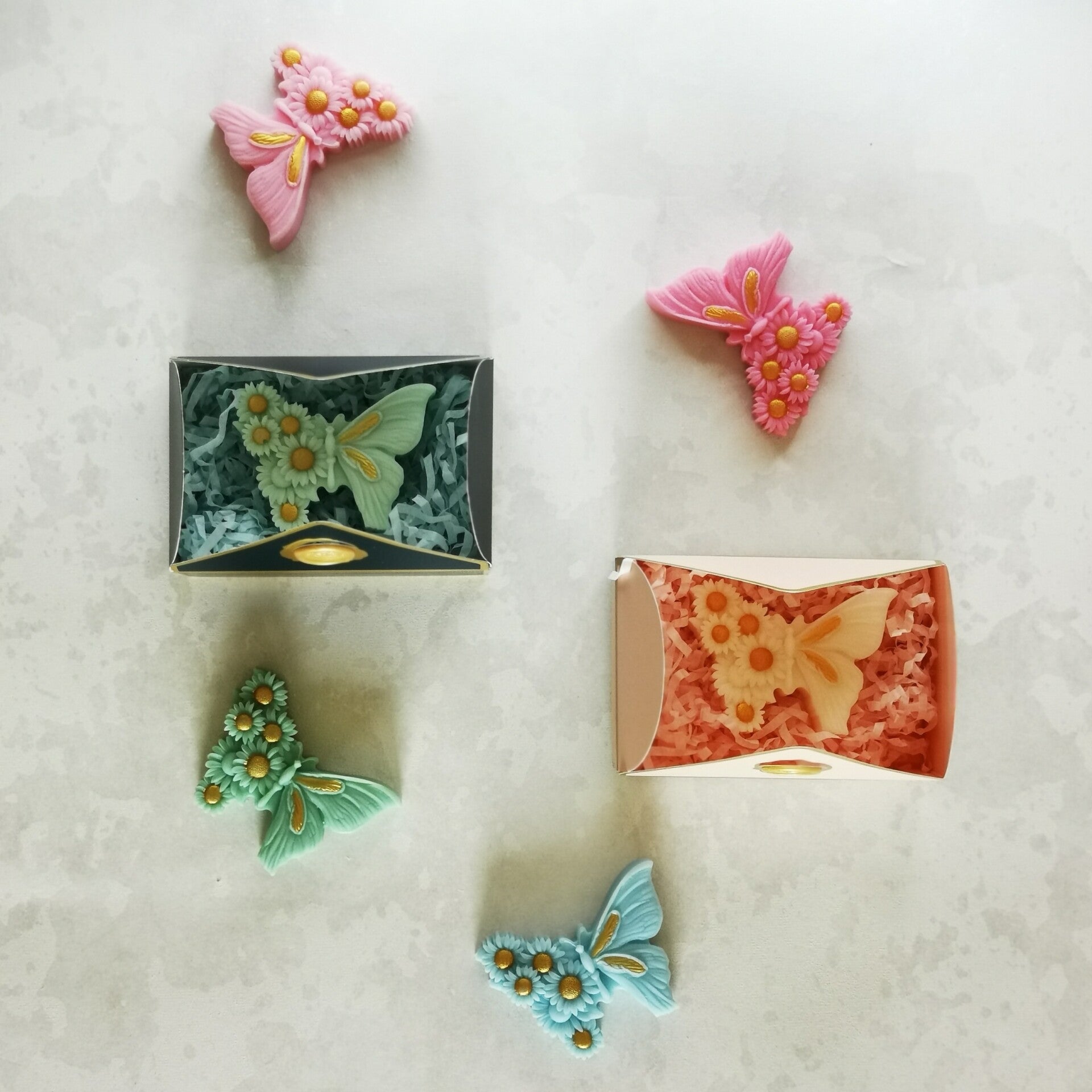 Fondants solides parfumés 1 grand papillon fleur
