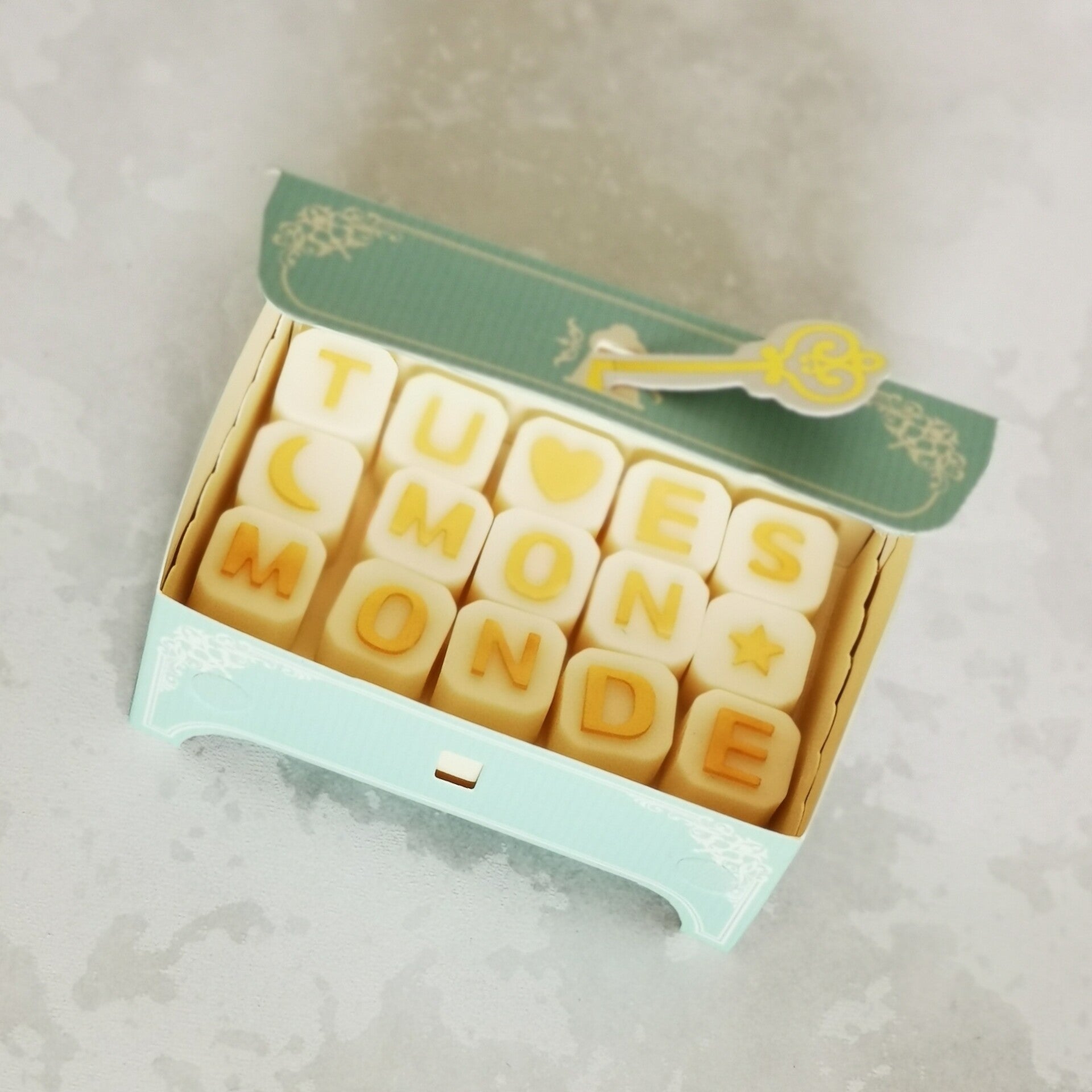 Fondants solides parfumés coffret message