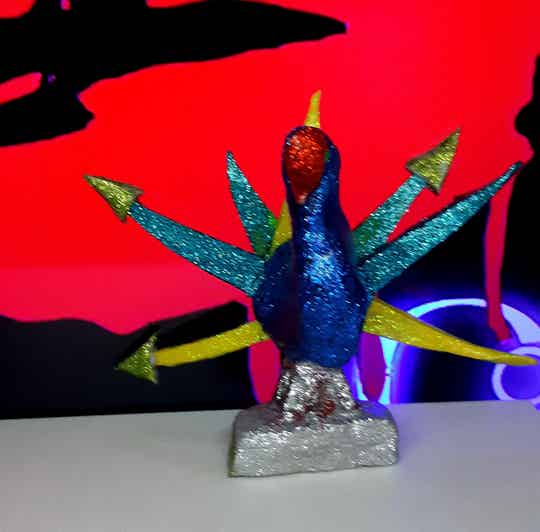 Statua Suspiria pavone