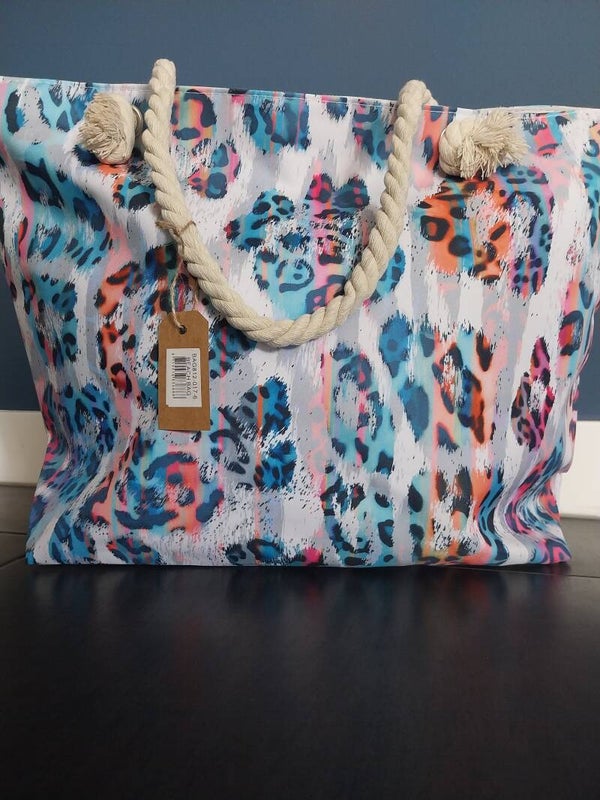 Strandtas panter multicolour