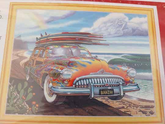 Diamond painting oude auto