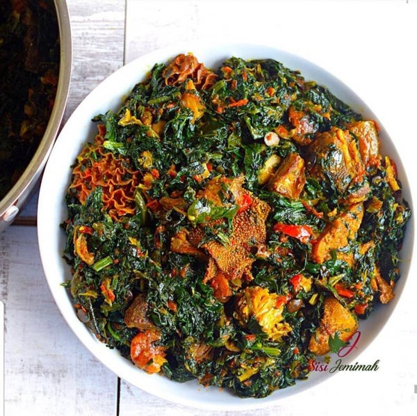 Efo Riro With Assorted Meats