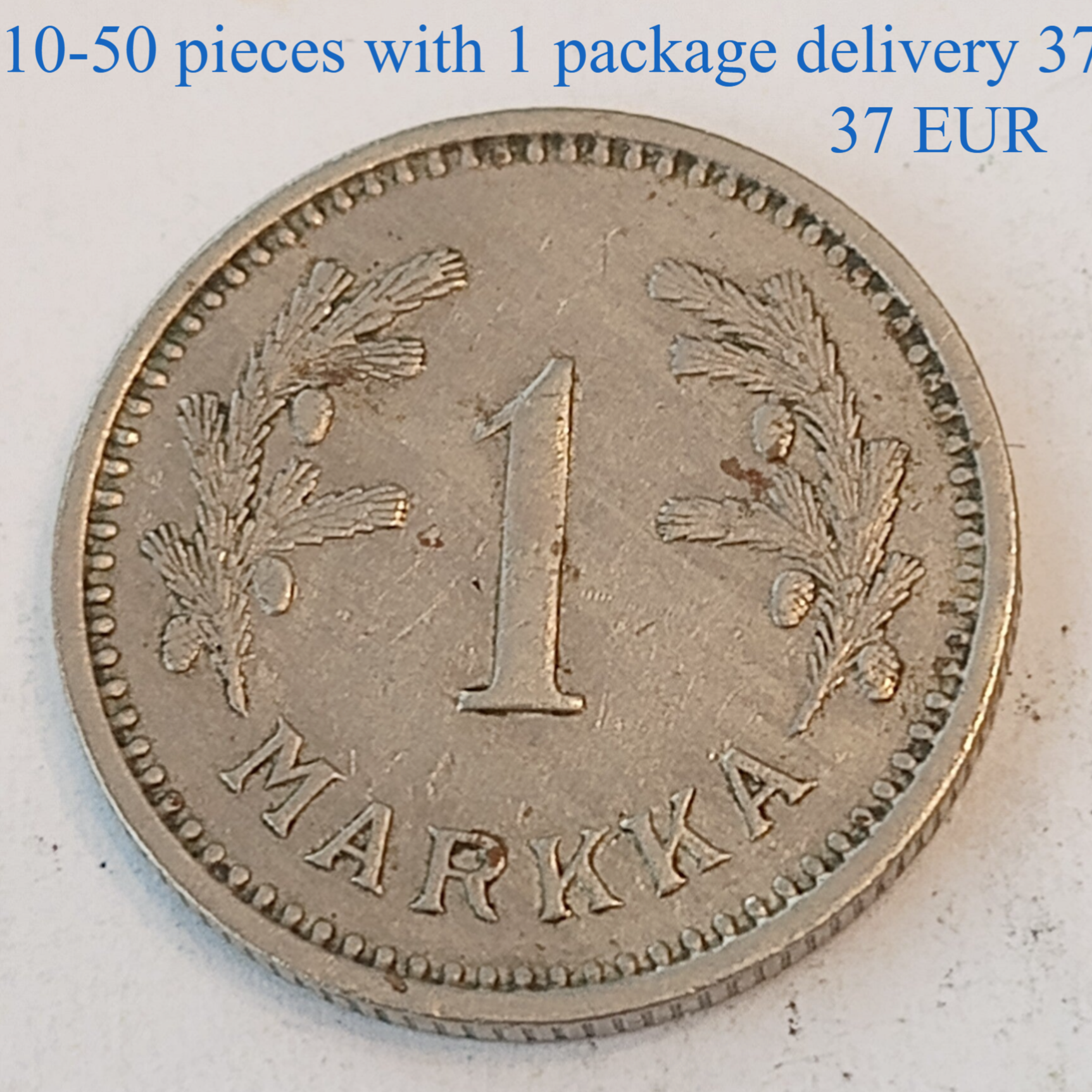 FINLAND* Republic * 1 markkaa *1932  * Copper nickel * Cond. 1+ *