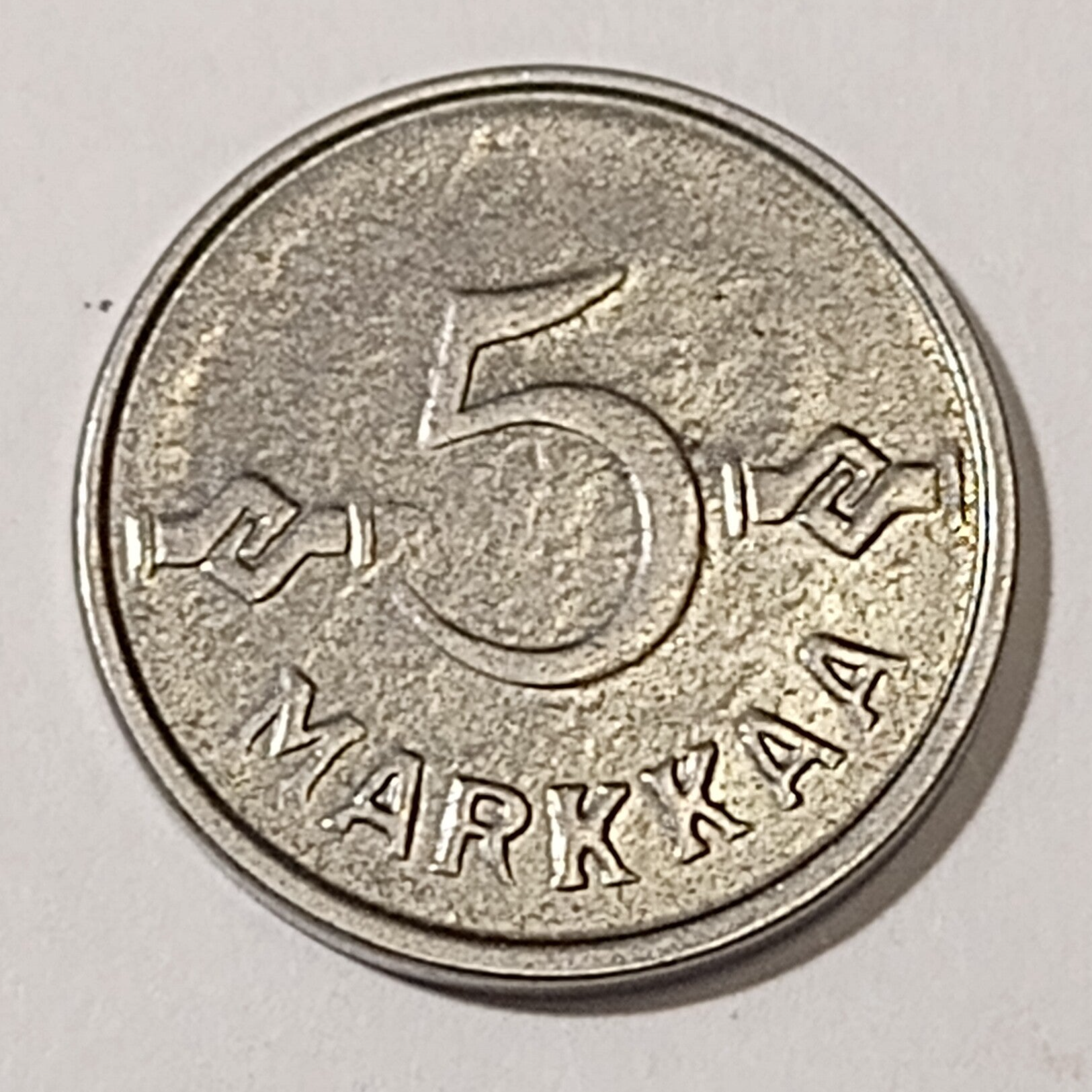 FINLAND* Republic * 5 markkaa *  1952  * Iron* Cond. 1+ *RARE