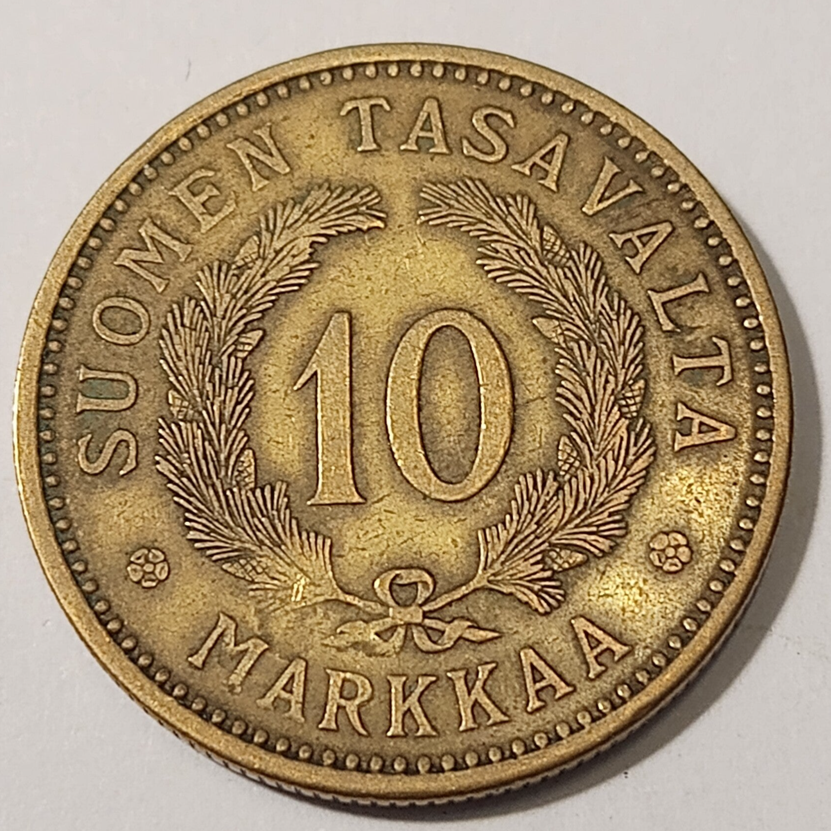 FINLAND* Republic * 10 markkaa *  1929 * Aluminium bronze * Cond. 1+ *