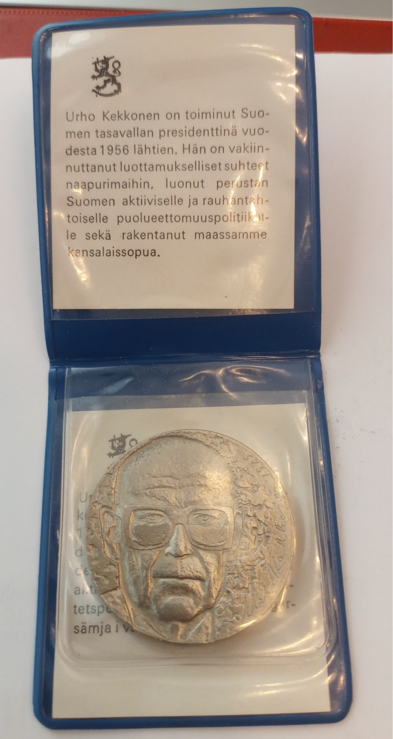 FINLAND *10 markka*Commemorative Silver Coin  *1975-President Kekkonen -75 year.