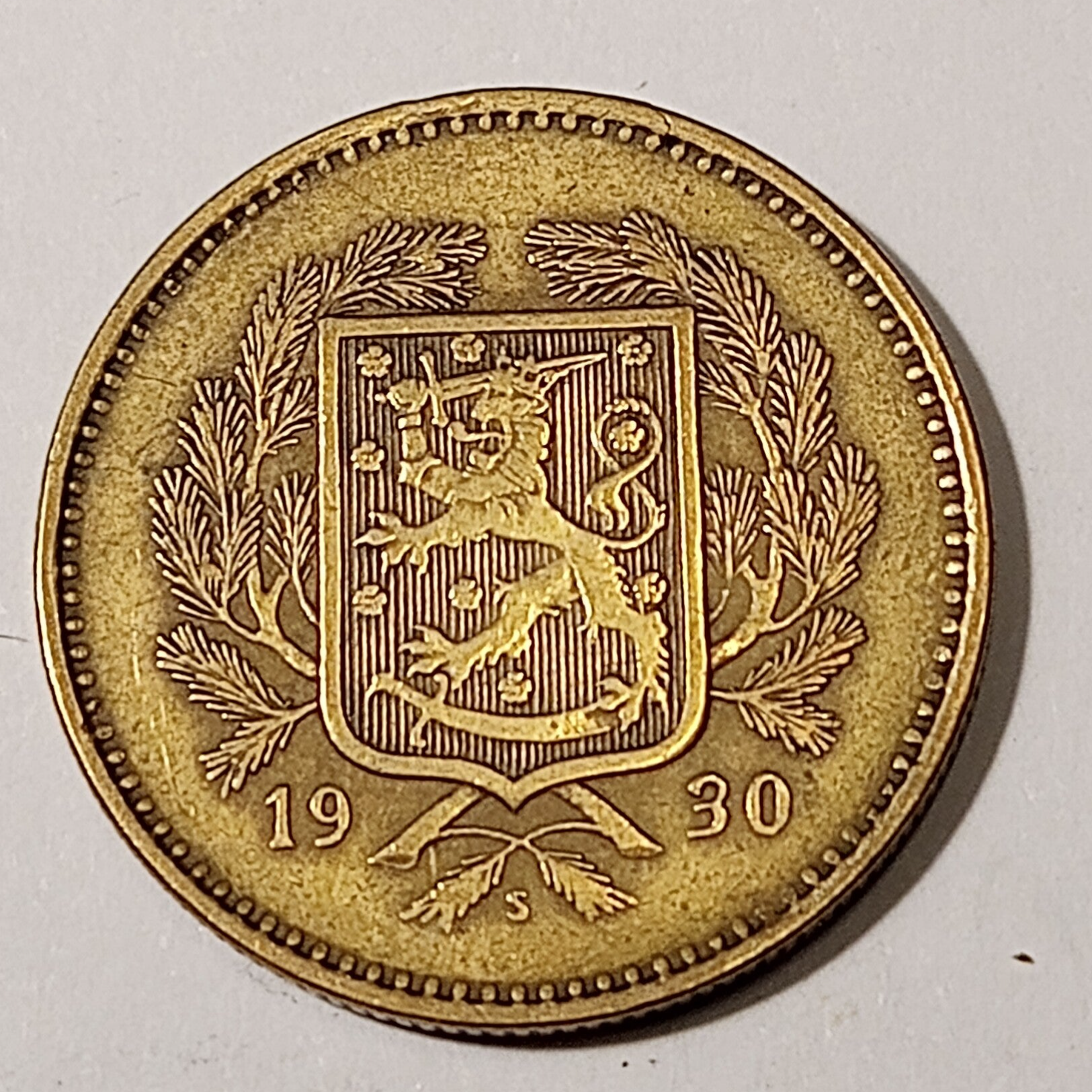 FINLAND* Republic * 10 markkaa *  1930 * Aluminium bronze * Cond. 1+ *