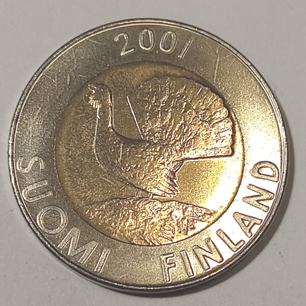 FINLAND* Republic * 10 markkaa *  2001   * Coppernickel/aluminium bronze * Cond. UNC *