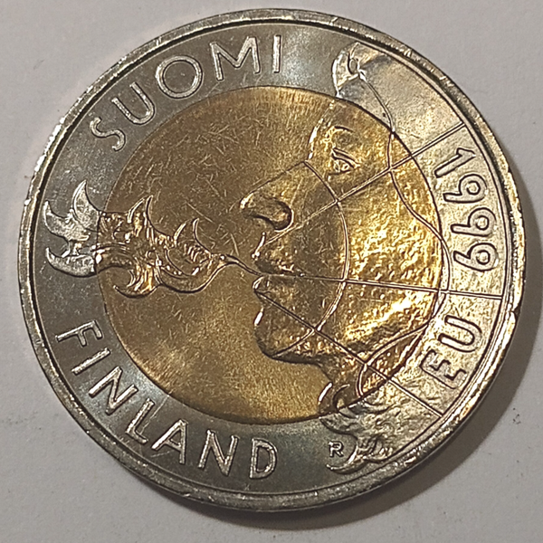 FINLAND* Republic * 10 markkaa *  1999 EU  * Coppernickel/aluminium bronze * Cond. UNC *