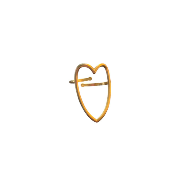 Great heart ring-goud