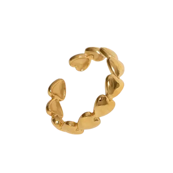 All you need is love ring  - goud