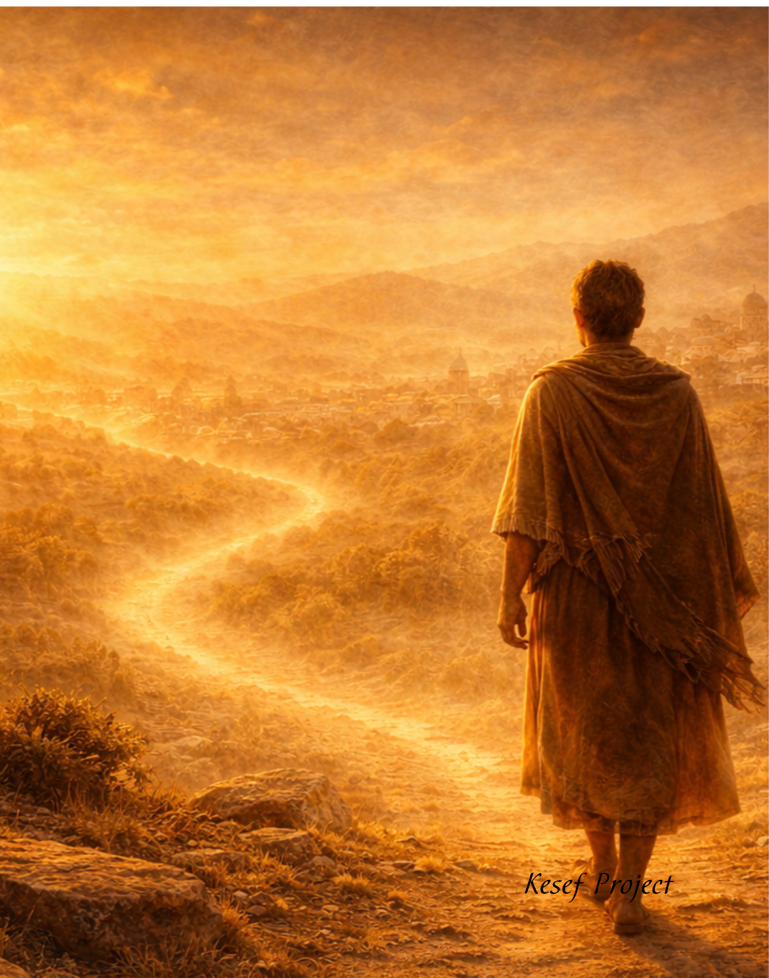 Christian devotional image of a person walking toward a glowing path leading to a city, representing that God’s pattern continues and includes each person’s purpose