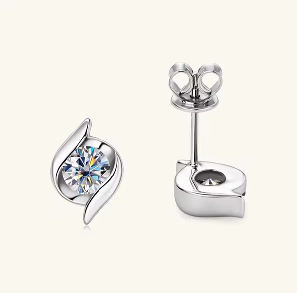 0.5 Ct Lab Grown Moissanite Pendel Oorbellen