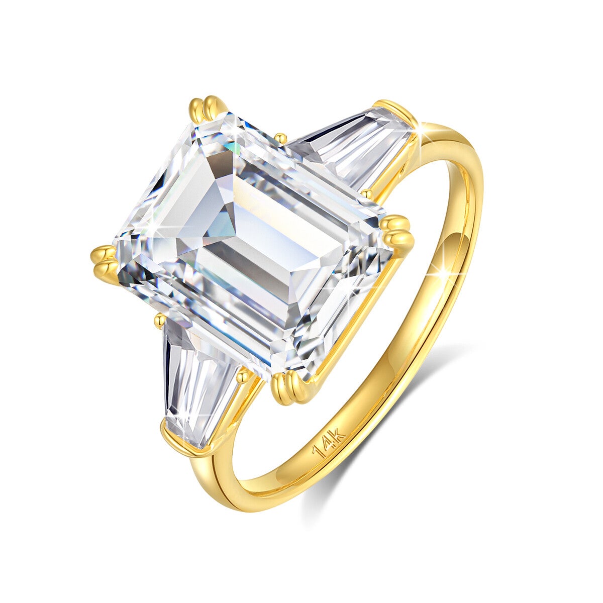 4 Ct Lab Grown Moissanite Diamond Ring