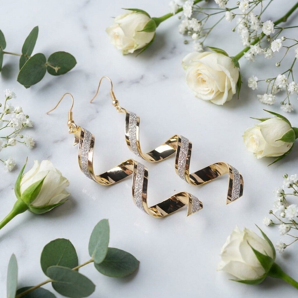 Scrub Spiraal Bungel Oorbellen