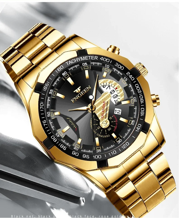 GZS Multi-function Quartz Mens Watch
