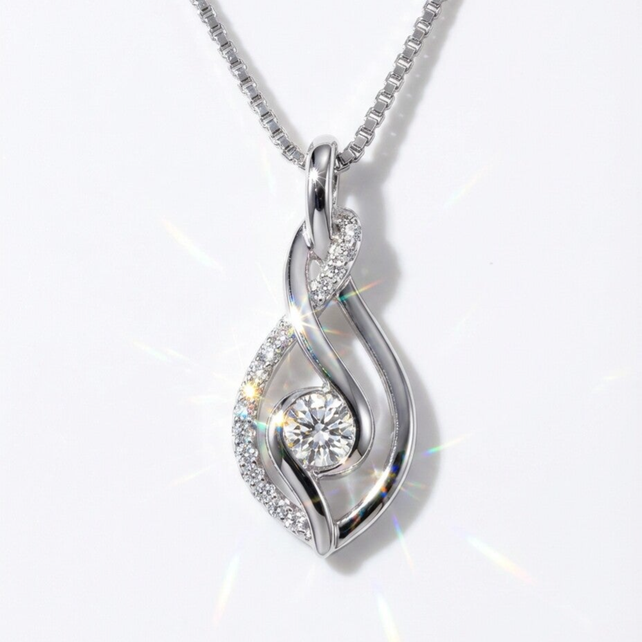 0.5 Ct  Lab Diamant Pendel Ketting