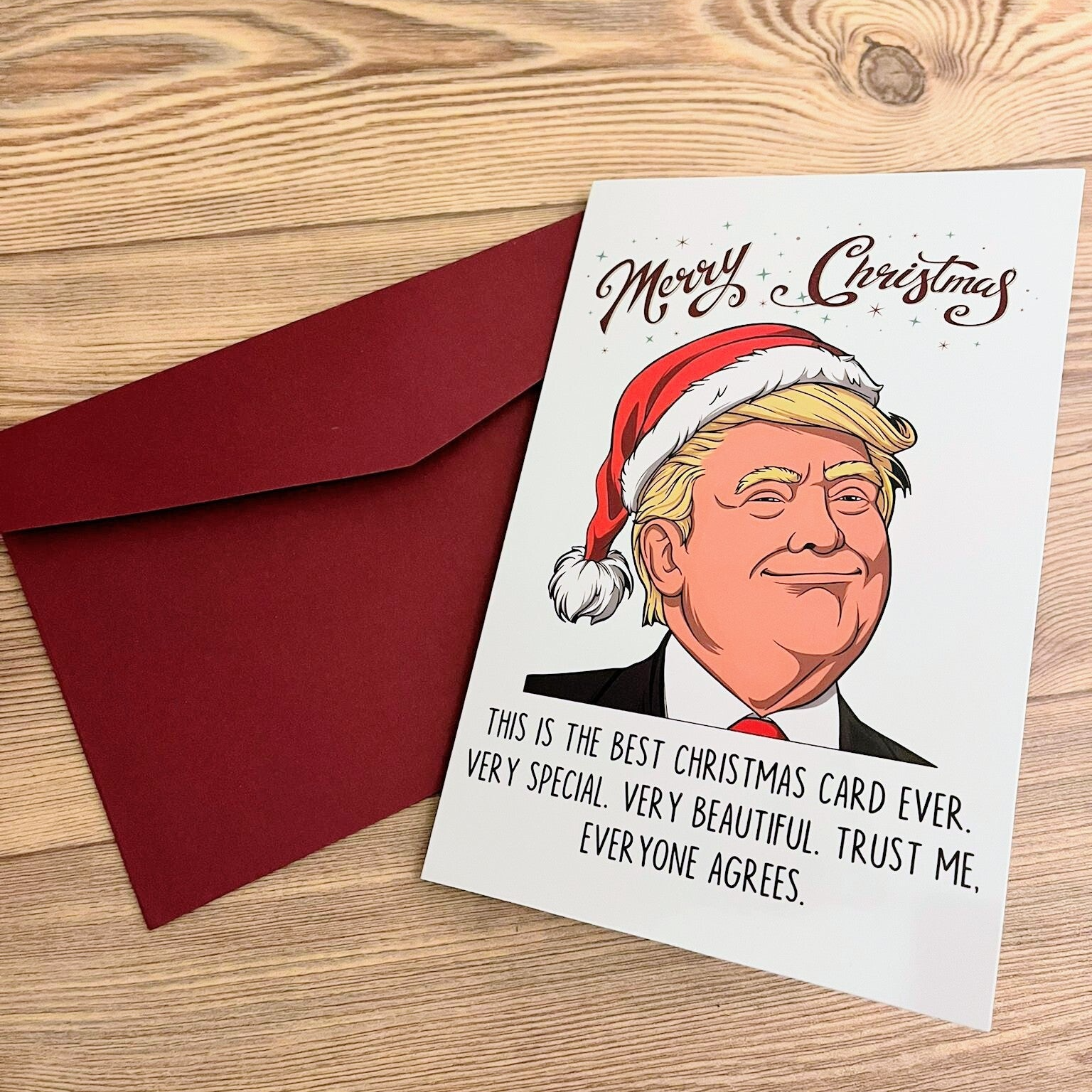 Donald. J Trump KerstKaart