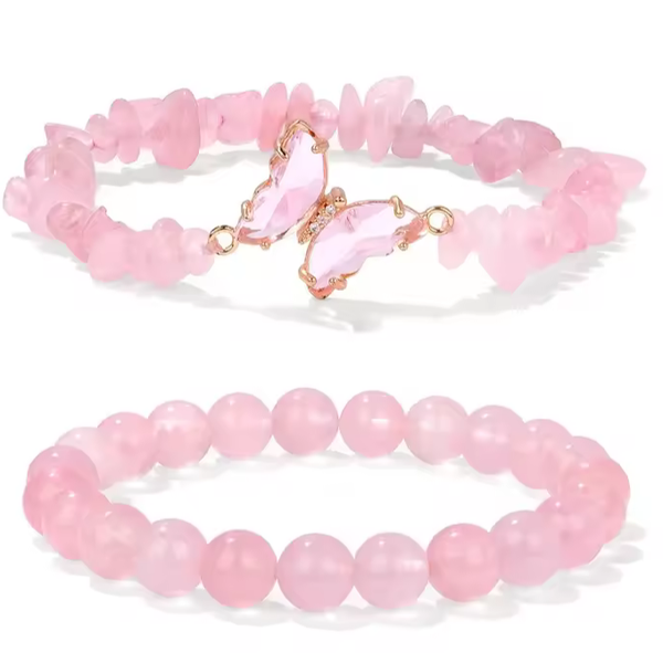Amethist Armband Vlinder Set