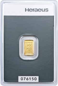 1 Gram Goudbaar 24K - Heraeus
