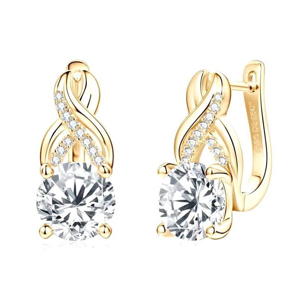 4 Ct Lab Diamant Infinity Oorbellen