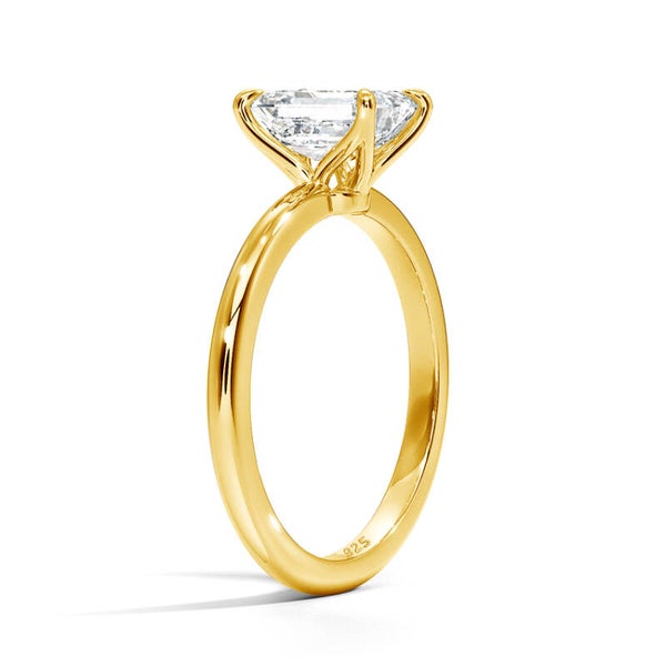 14K GOUDEN 3CT DIAMANTEN RING