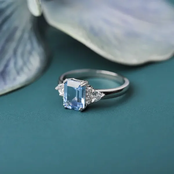 Sky Blue Gem Ring