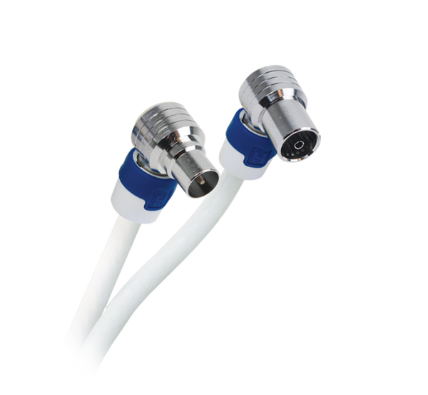 Coax aansluitkabel met IEC female en male connector 3 meter