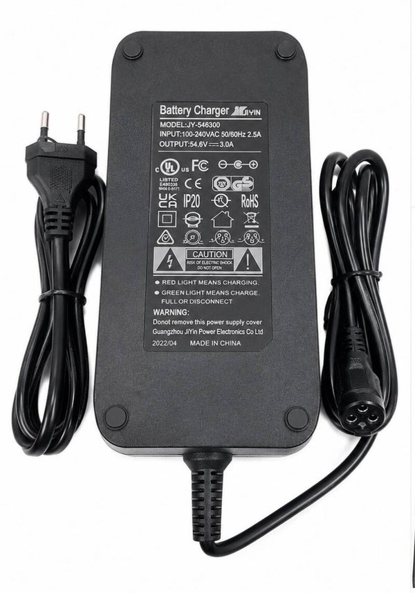 48V Fatbike Snellader 54.6V 3A – 3-Pins Connector