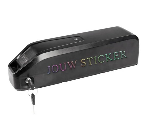 Gepersonaliseerde accu sticker