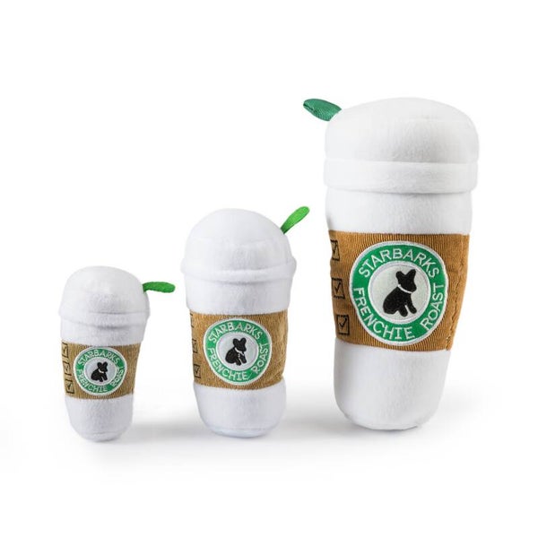Starbarks koffiebeker met deksel, pluche speeltje