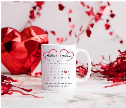 Mok The day I met you, met jullie datum en namen!