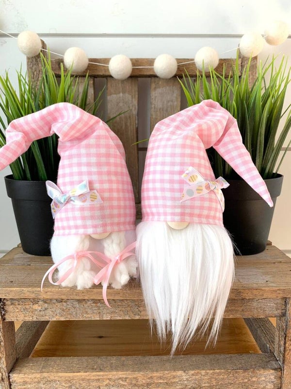 Roze Paas Gnoom met Hoed