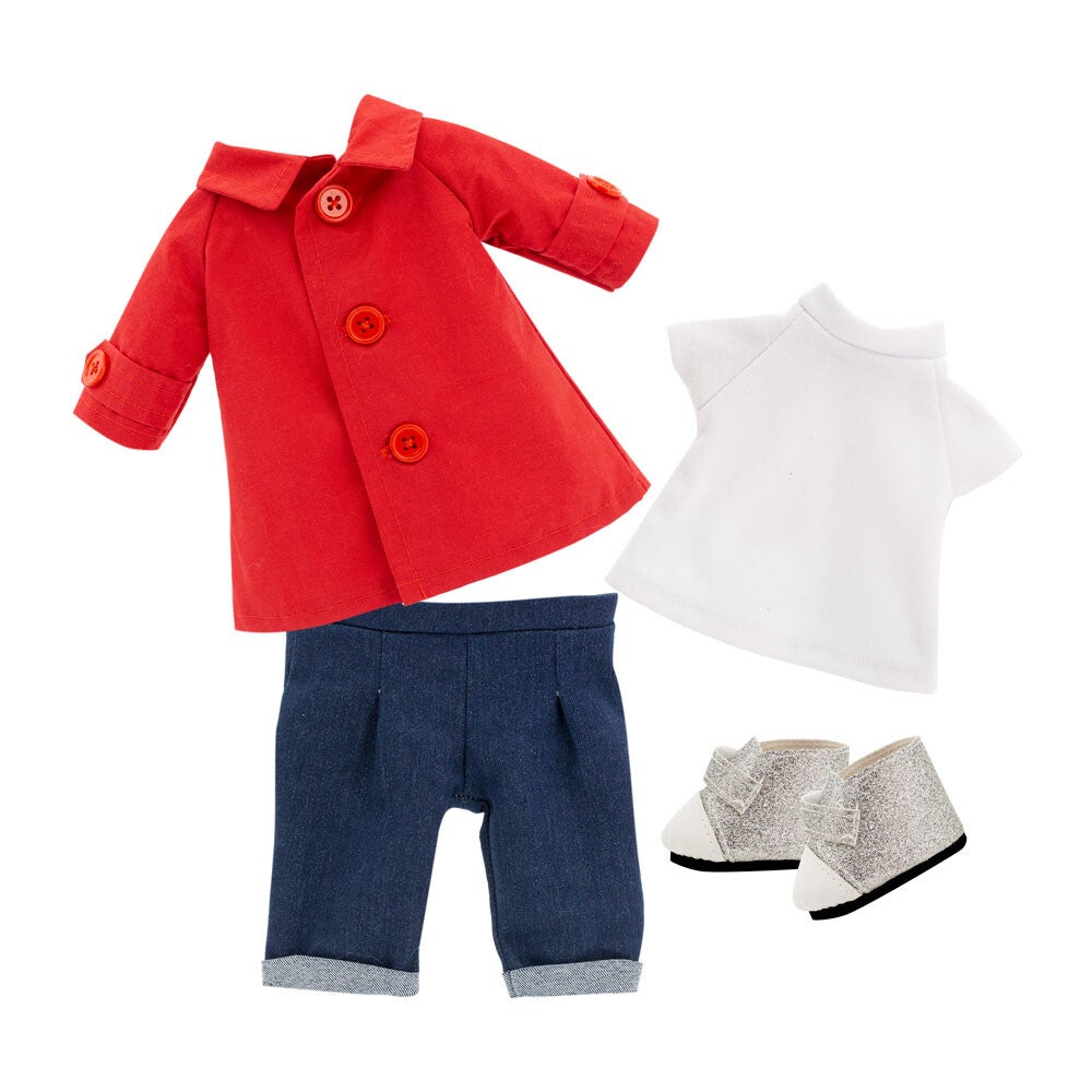 Kledingsetje Rode jas Lucky Doggys Orange Toys