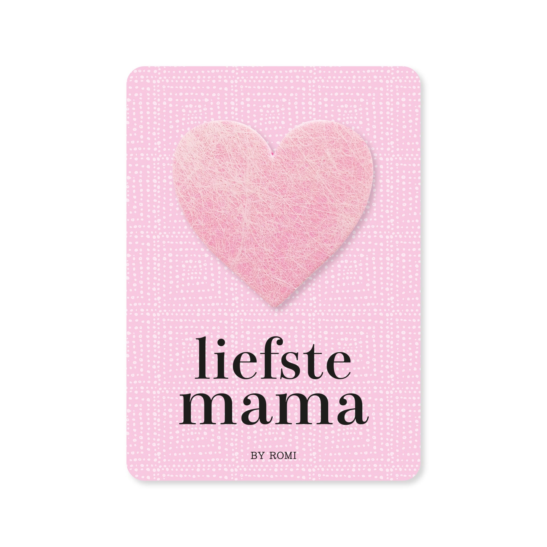 Liefste mama / Kaart + hart
