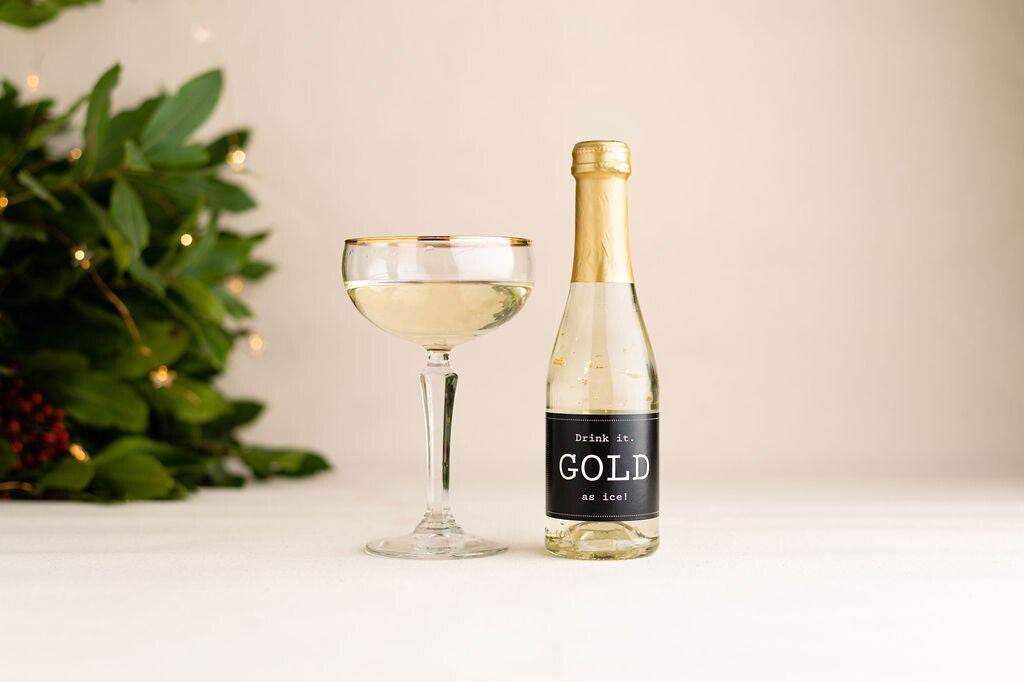 Prosecco met goudsnippers Cold as ice