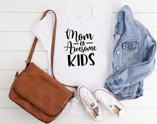 T Shirt Mom of awsome kids