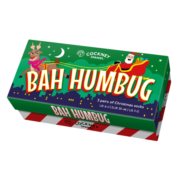 Brutale Kerstsokken Bah Humbug  OddSocks 39-46