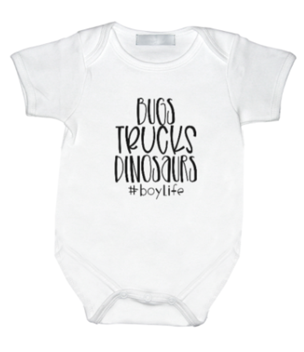 Rompertje met print: Bugs, Trucks