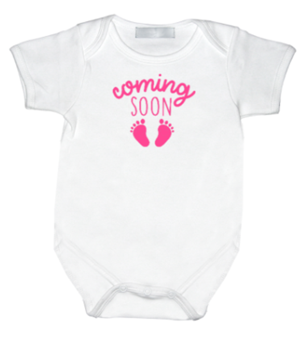 Rompertje met print: Coming soon Girl