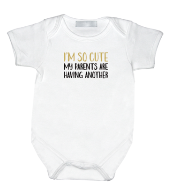 Rompertje met print: I'm so cute