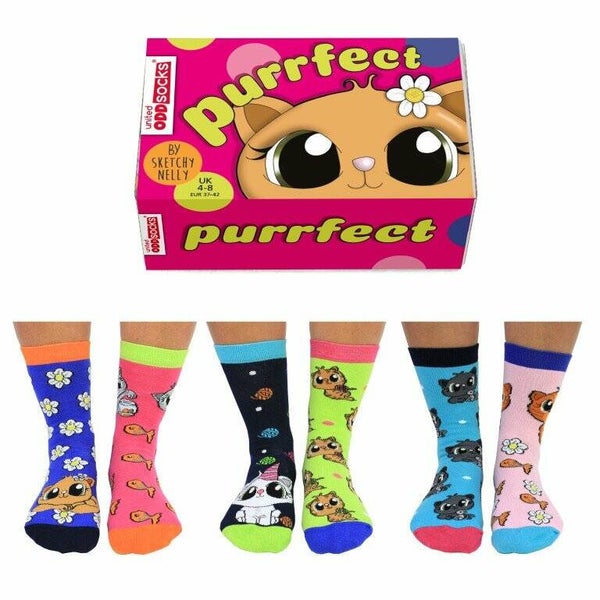 Purrfect Kitty sokken Oddsocks 37-42