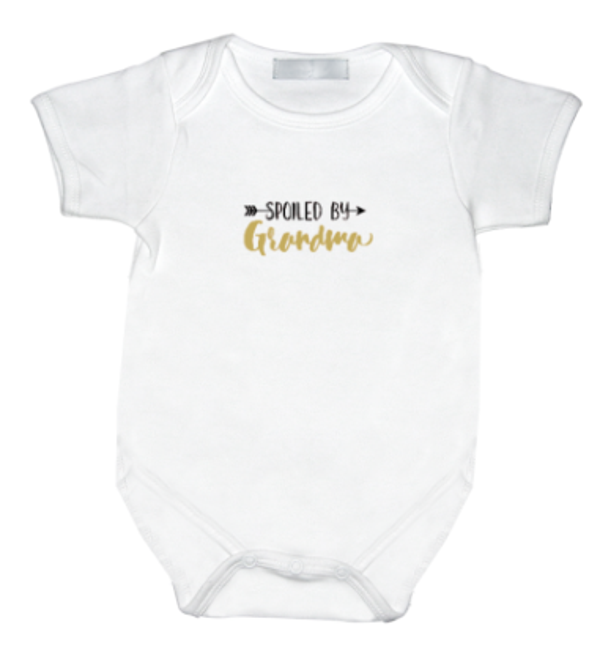 Rompertje met print: Spoiled by Grandma