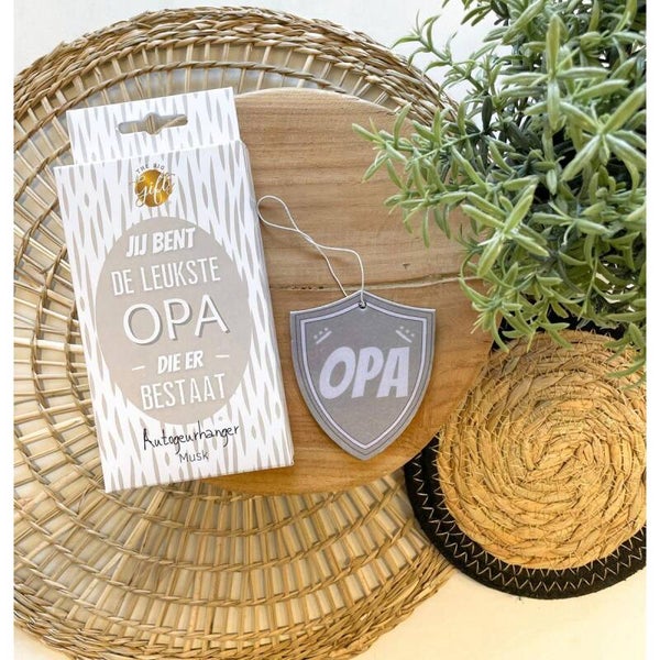 Autogeurhanger Jij bent de leukste opa die er bestaat!