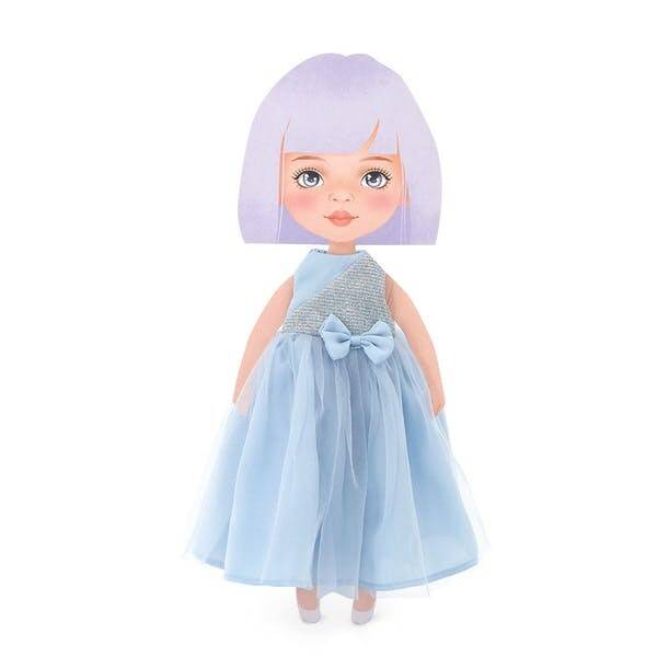 Kledingssetje Sweet Sister Blue Satin Dress